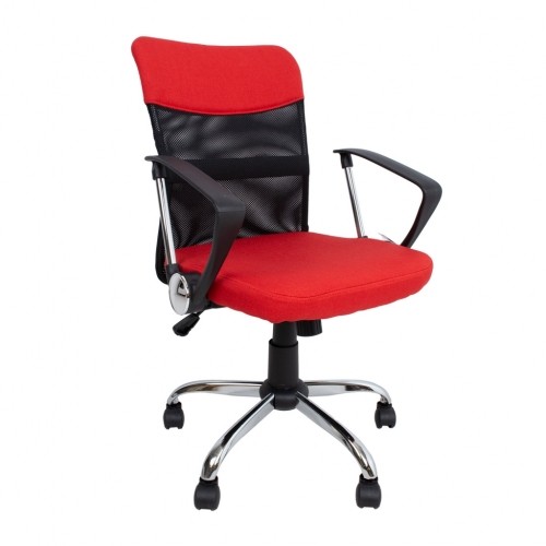 Darba krēsls DARIUS sarkans/melns image 1