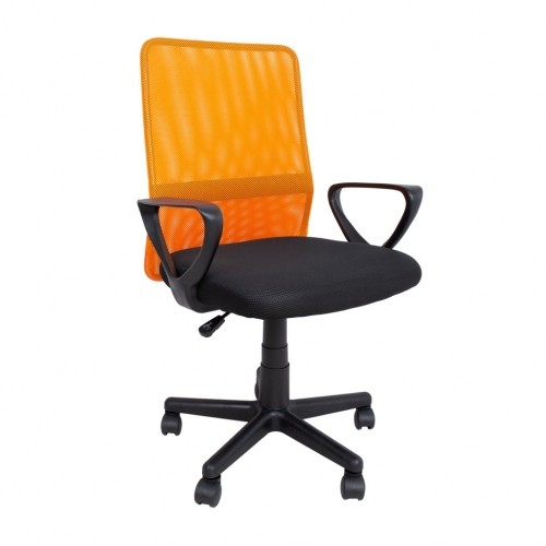 Darba krēsls BELINDA melns/oranžs image 1