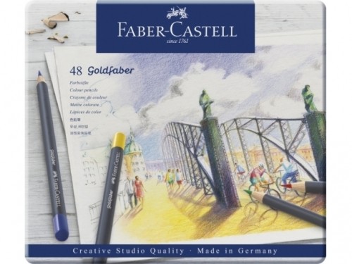 Krāsainie zīmuļi Faber-Castell Goldfaber Creative Studio 48 krāsas image 1