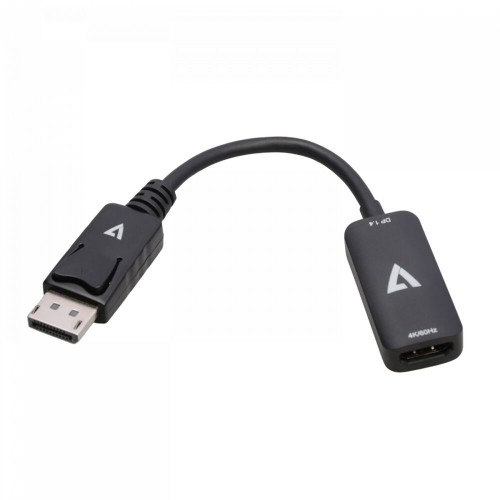 DisplayPort to HDMI Adapter V7 V7DPHDMIACTV         Black 4K Ultra HD image 1
