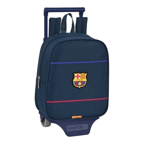 Школьный рюкзак с колесиками F.C. Barcelona Синий (22 x 28 x 10 cm) image 1