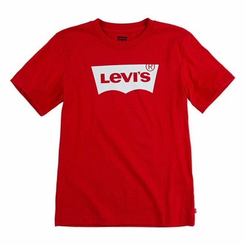 Детский Футболка с коротким рукавом Levi's Batwing B Красный image 1