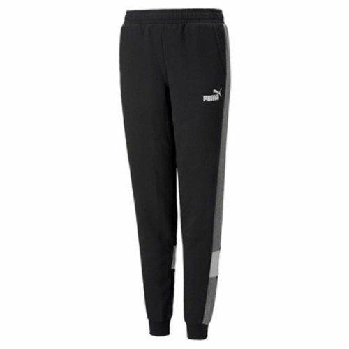 Children's Tracksuit Bottoms Puma Essentials+ Colorblock K Black image 1