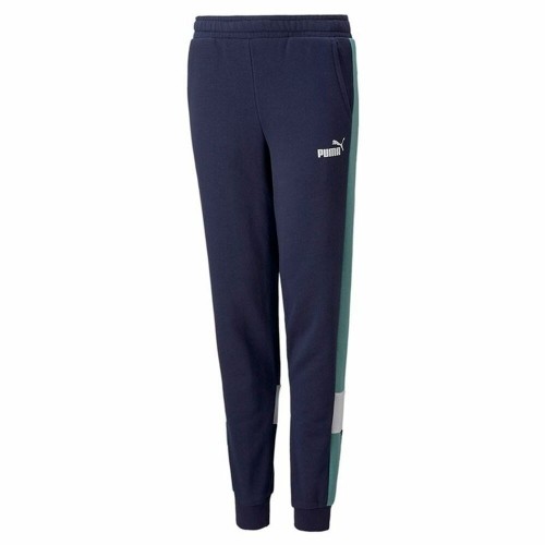 Children's Tracksuit Bottoms Puma Essential+ Colorblock B Dark blue image 1