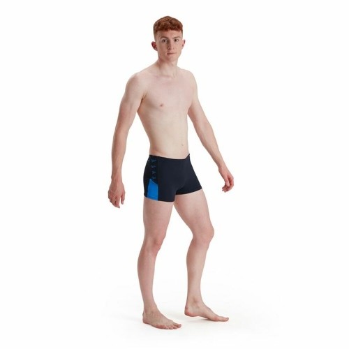 Men’s Bathing Costume Speedo Boom Logo Splice  Dark blue image 1