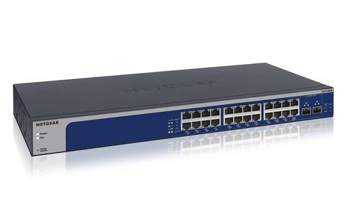 Netgear XS724EM Managed L2 10G Ethernet (100/1000/10000) 1U Blue, Grey image 1