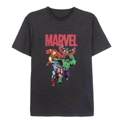 Men’s Short Sleeve T-Shirt Marvel Grey Dark grey Adults image 1