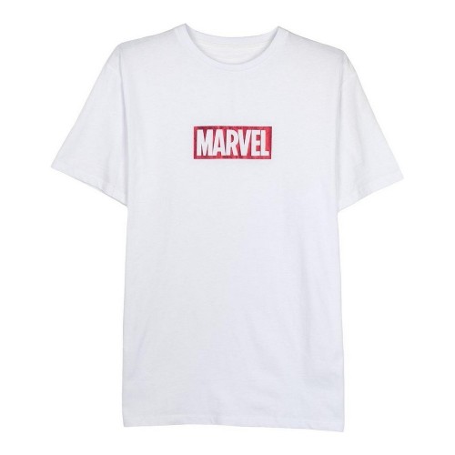 Men’s Short Sleeve T-Shirt Marvel White Adults image 1