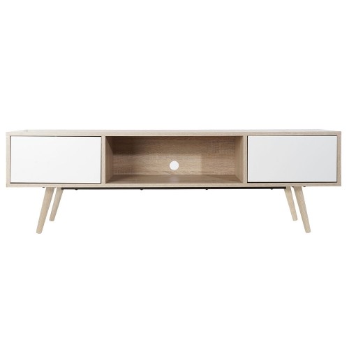 TV mēbeles DKD Home Decor Balts Metāls Koks MDF (160 x 40 x 50 cm) image 1