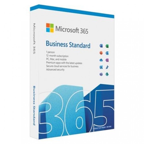 Microsoft 365 Business Standard Retail  KLQ-00650 EuroZone Subscription, English, Medialess box P8 image 1