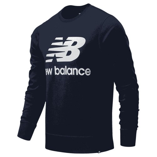 Men’s Sweatshirt without Hood New Balance MT03560 Navy image 1