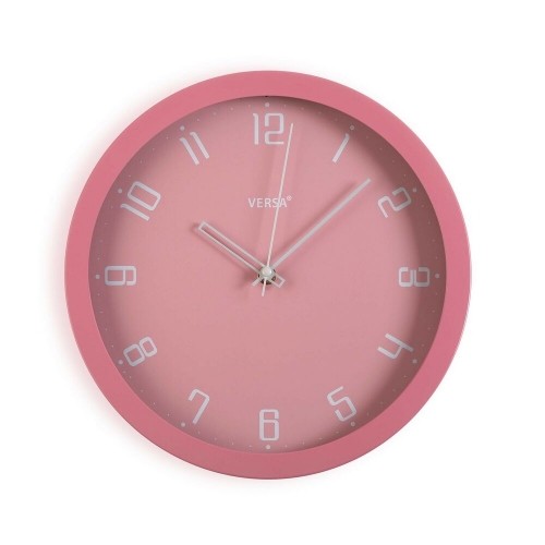 Wall Clock Versa Pink polypropylene (4,3 x 30 x 30 cm) image 1