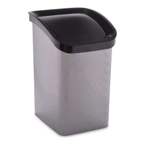 Berilo Atkritumu tvertne Oglekļa šķiedra Pašizgāzējs Plastmasa Tumši pelēks (27,3 x 43,7 x 34 cm) image 1