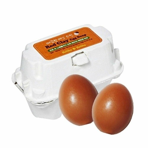 Sejas tīrīšanas līdzeklis Holika Holika Red Clay Egg Soap (2 x 50 g) image 1