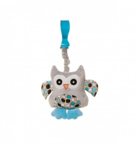 4baby Attīstošā rotaļlieta ar pīkstuli OWL blue OB02 image 1