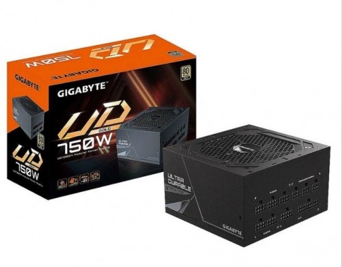 Power Supply|GIGABYTE|750 Watts|Efficiency 80 PLUS GOLD|PFC Active|MTBF 100000 hours|GP-UD750GM image 1