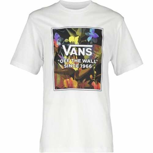 Children’s Short Sleeve T-Shirt Vans Flowers White image 1