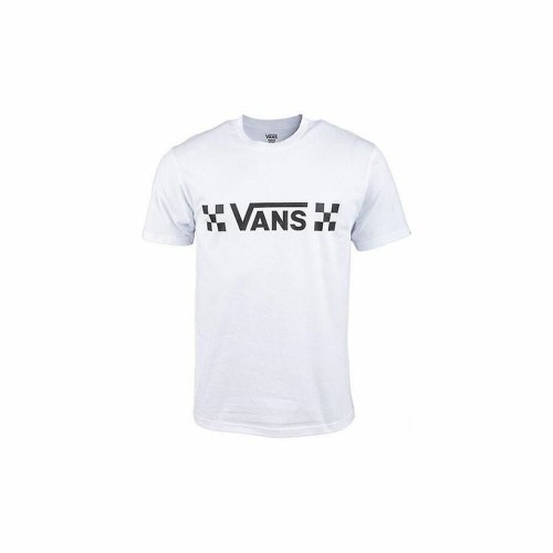 Men’s Short Sleeve T-Shirt Vans Drop V Check-B White image 1