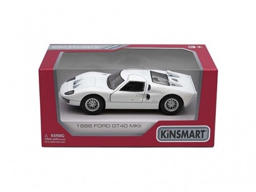 KINSMART Die-Cast modelis 1966 Ford GT40 MKII, izmērs 1:38 image 1