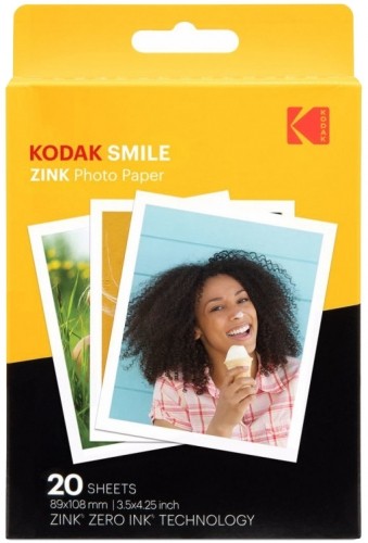 Kodak фотобумага Zink 3x4 20 листов image 1
