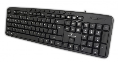 Titanum TK107 USB multimedia keyboard Black image 1