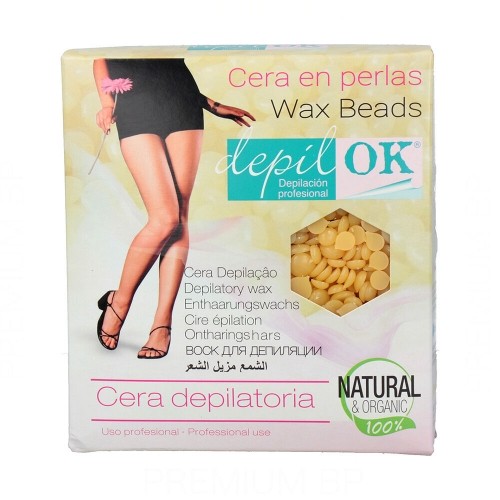 Hair Removal Wax Beans Depil Ok ‎8436565730991 Natural 1 Kg image 1