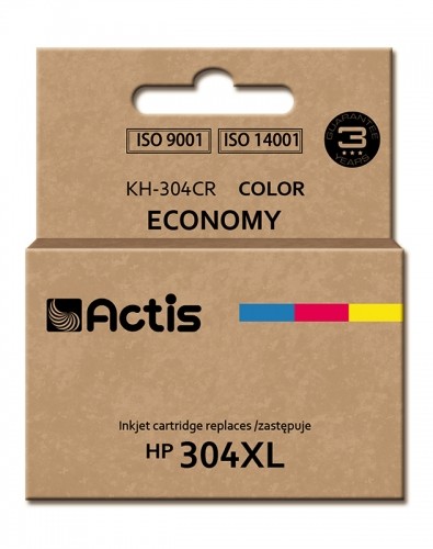 Actis KH-304CR ink for HP printer; HP 304XL N9K07AE replacement; Premium; 18 ml; color image 1