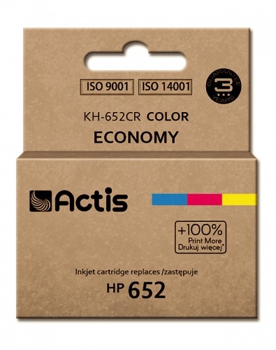 Actis KH-652CR ink for HP printer; HP 652 F6V24AE replacement; Standard; 15 ml; color image 1