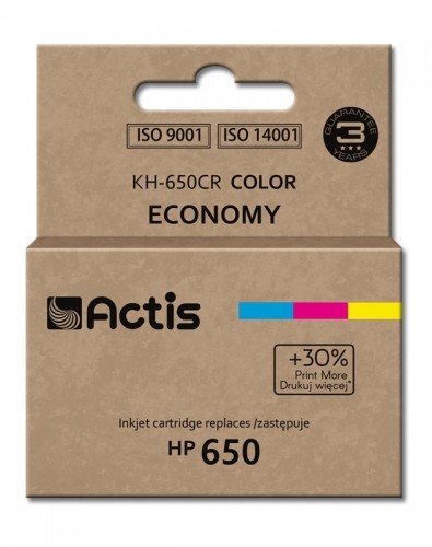 Actis KH-650CR ink for HP printer; HP 650 CZ102AE replacement; Standard; 9 ml; color image 1