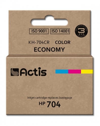 Actis KH-704CR ink for HP printer; HP 704 CN693AE replacement; Standard; 9 ml; color image 1