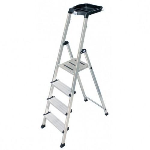 Ladder 4 step aluminium Krause Secury 126528 image 1