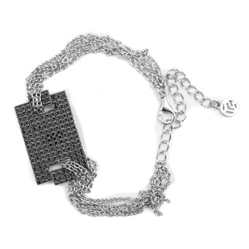 Женские браслеты Sif Jakobs B0099-BK Чёрный Ювелирное серебро (15 cm) image 1
