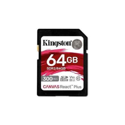 Карта памяти микро-SD с адаптером Kingston SDR2/64GB 64 Гб 8K Ultra HD SDXC UHS-II image 1