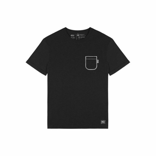 Men’s Short Sleeve T-Shirt Picture Deelwi Black image 1