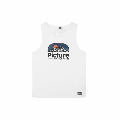 Men's Sleeveless T-shirt Picture Authentic Tank B White image 1