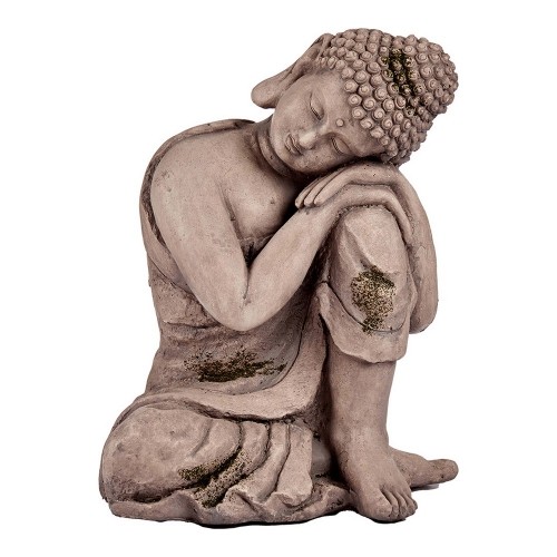 Ibergarden Decorative Figure for Garden Buda Pelēks Polirezīns (28,5 x 43,5 x 37 cm) image 1