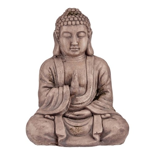 Decorative Garden Figure Buddha Grey Polyresin (23,5 x 49 x 36 cm) image 1