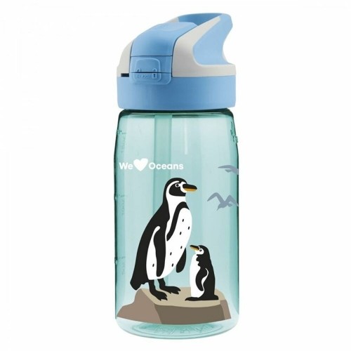 Water bottle Laken Summit Penguin Blue Aquamarine (0,45 L) image 1