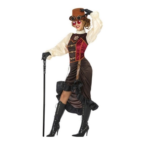 Costume for Adults DISFRAZ STEAMPUNK M-L Brown Steampunk (1 Piece) image 1