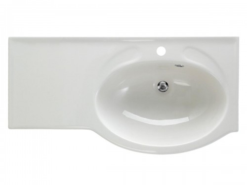 PAA DELTA 900 mm IDE900/L/01 Stone mass sink (sink on right side) - colored image 1