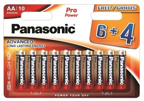 Panasonic Batteries Panasonic Pro Power baterija LR6PPG/10B (6+4 gb.) image 1