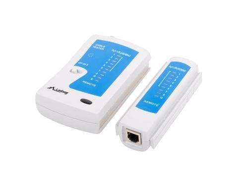 Lanberg NT-0401 network cable tester UTP/STP cable tester Blue, White image 1