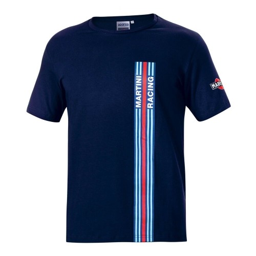 Vīriešu Krekls ar Īsām Piedurknēm Sparco Martini Racing Tumši Zils (S Izmērs) image 1