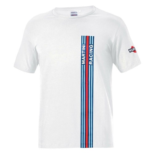 Vīriešu Krekls ar Īsām Piedurknēm Sparco Martini Racing Balts (XL Izmērs) image 1