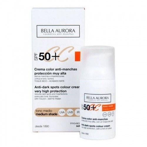 Corrective Anti-Brown Spots CC Cream Bella Aurora Vidējs signāls Spf 50 (30 ml) image 1