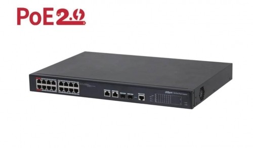 Switch|DAHUA|Type L2|Desktop/pedestal|90 Watts|PFS4218-16ET-240-V3 image 1