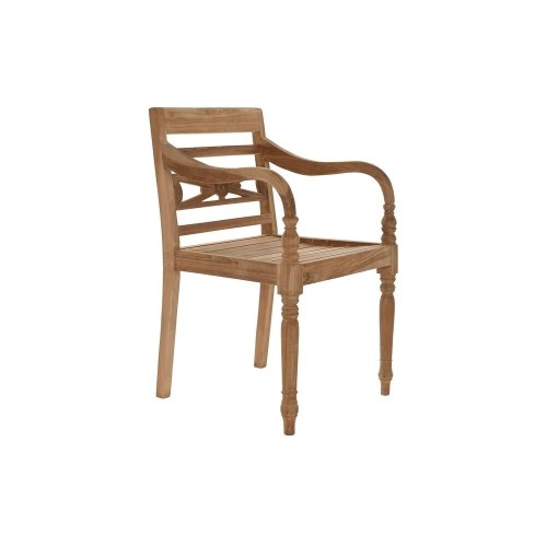 Садовое кресло DKD Home Decor Коричневый Тик (54 x 47 x 85 cm) image 1