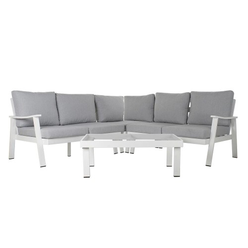 Garden sofa DKD Home Decor Grey 212 x 212 x 86 cm Crystal Aluminium 86 cm image 1
