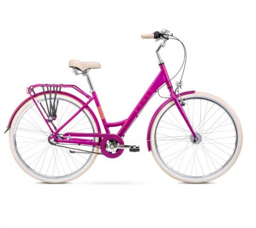 ROMET Sonata Classic розовый + корзина 2228531 20L велосипед image 1