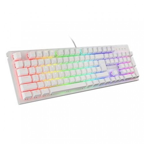 Genesis THOR 303 Gaming keyboard, RGB LED light, US, White, Wired, Brown Switch image 1